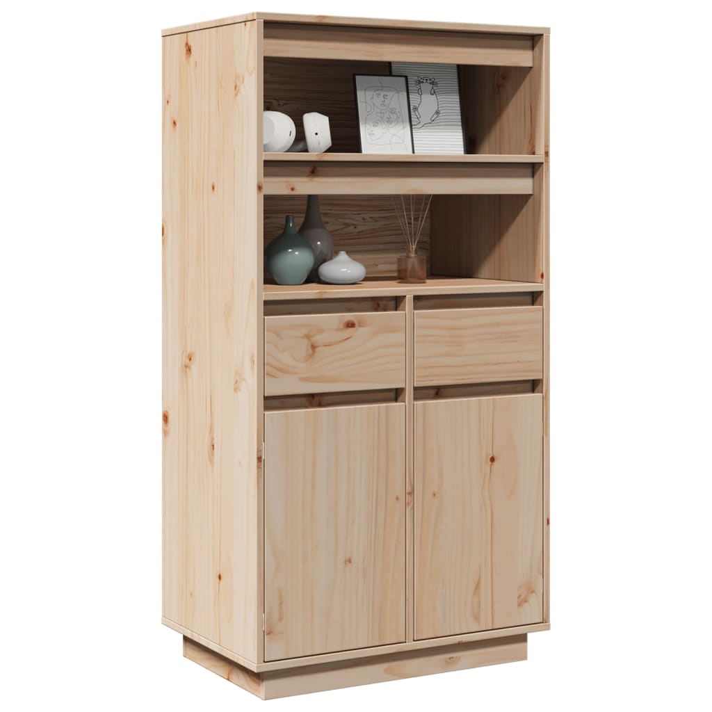 vidaXL Dulap înalt, 60x40x116,5 cm, lemn masiv de pin vidaXL Dulap înalt, 60x40x116,5 cm, lemn masiv de pin