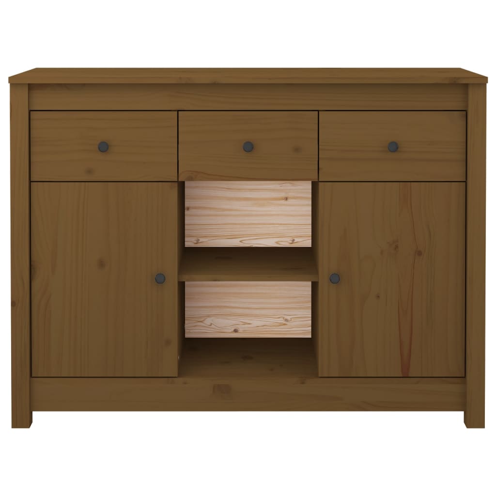 vidaXL Servantă, maro miere, 100x35x74,5 cm, lemn masiv de pin vidaXL Servantă, maro miere, 100x35x74,5 cm, lemn masiv de pin
