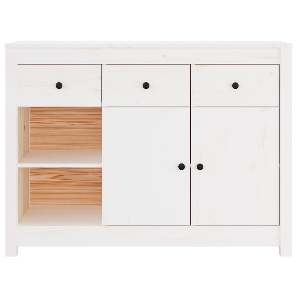 vidaXL Servantă, alb, 100x35x74 cm, lemn masiv de pin vidaXL Servantă, alb, 100x35x74 cm, lemn masiv de pin