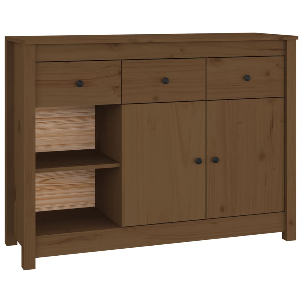 vidaXL Servantă, maro miere, 100x35x74 cm, lemn masiv de pin vidaXL Servantă, maro miere, 100x35x74 cm, lemn masiv de pin