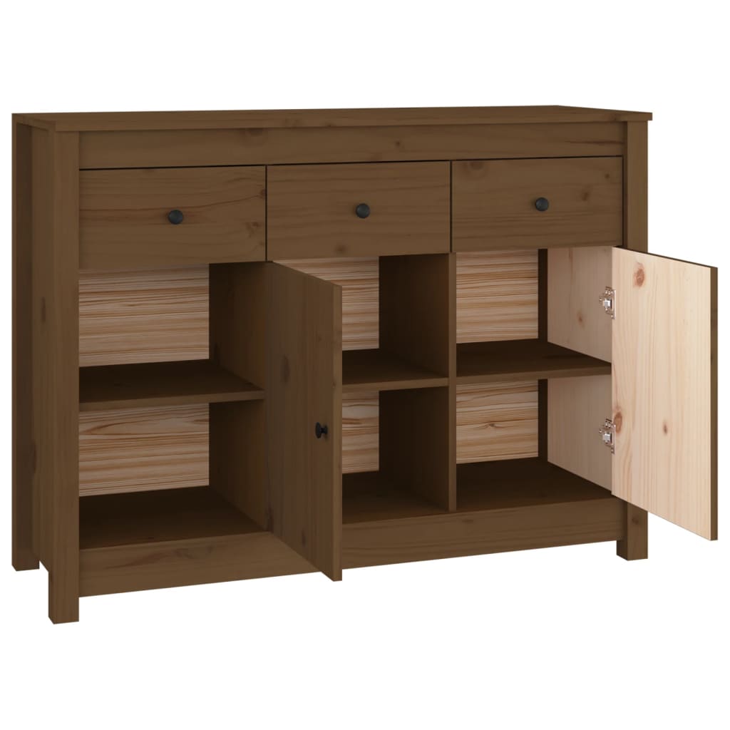 vidaXL Servantă, maro miere, 100x35x74 cm, lemn masiv de pin vidaXL Servantă, maro miere, 100x35x74 cm, lemn masiv de pin