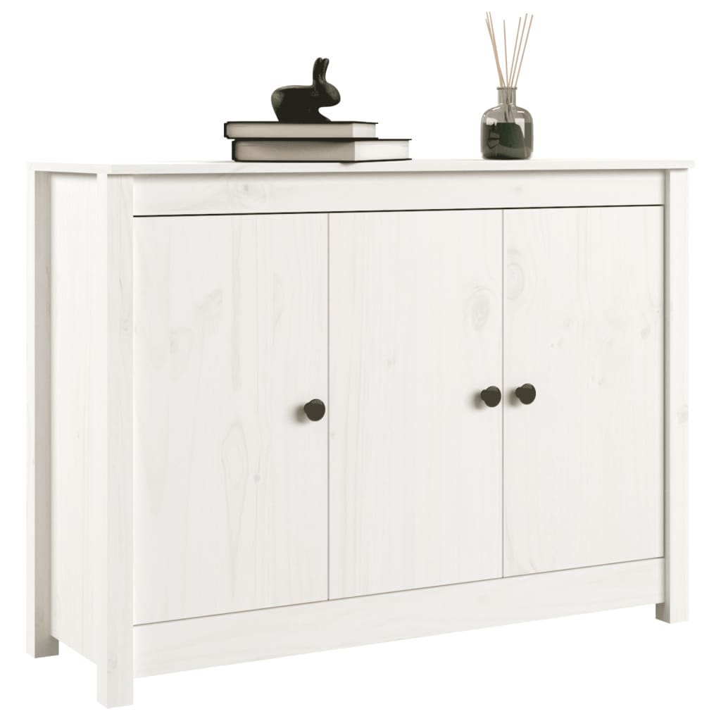 vidaXL Servantă, alb, 100x35x74 cm, lemn masiv de pin vidaXL Servantă, alb, 100x35x74 cm, lemn masiv de pin
