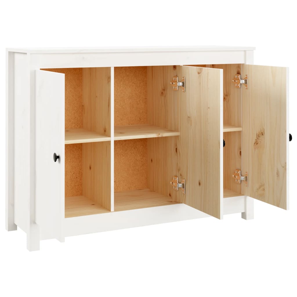 vidaXL Servantă, alb, 100x35x74 cm, lemn masiv de pin vidaXL Servantă, alb, 100x35x74 cm, lemn masiv de pin