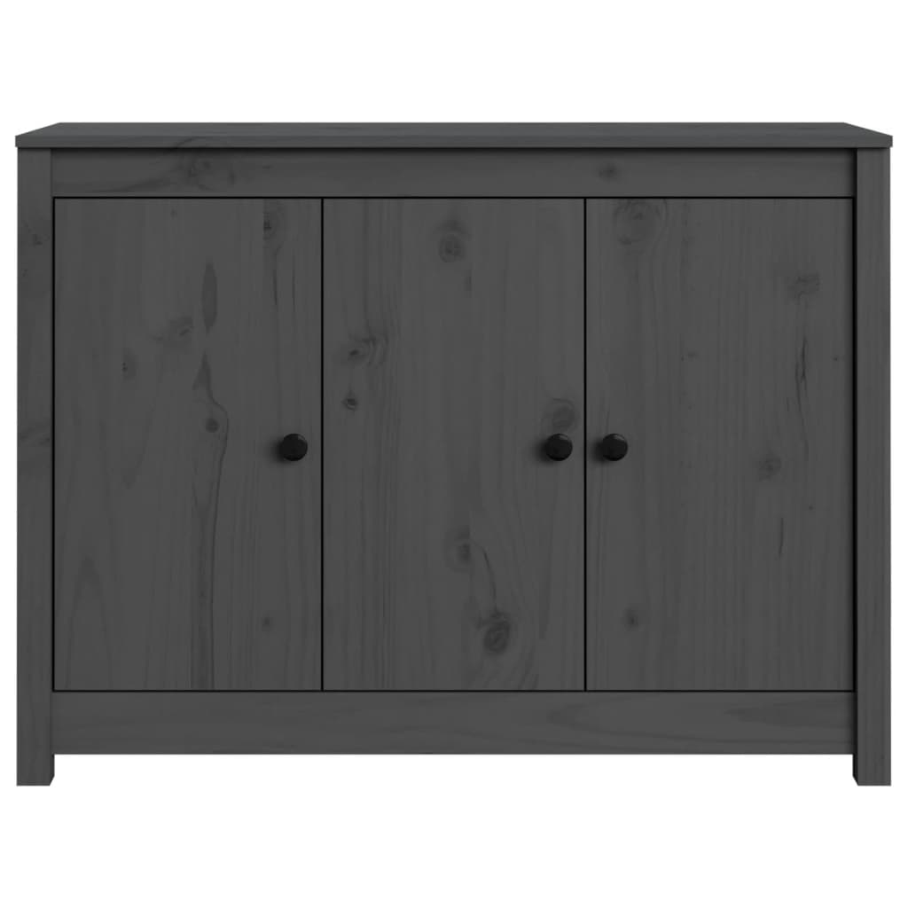 vidaXL Servantă, gri, 100x35x74 cm, lemn masiv de pin vidaXL Servantă, gri, 100x35x74 cm, lemn masiv de pin