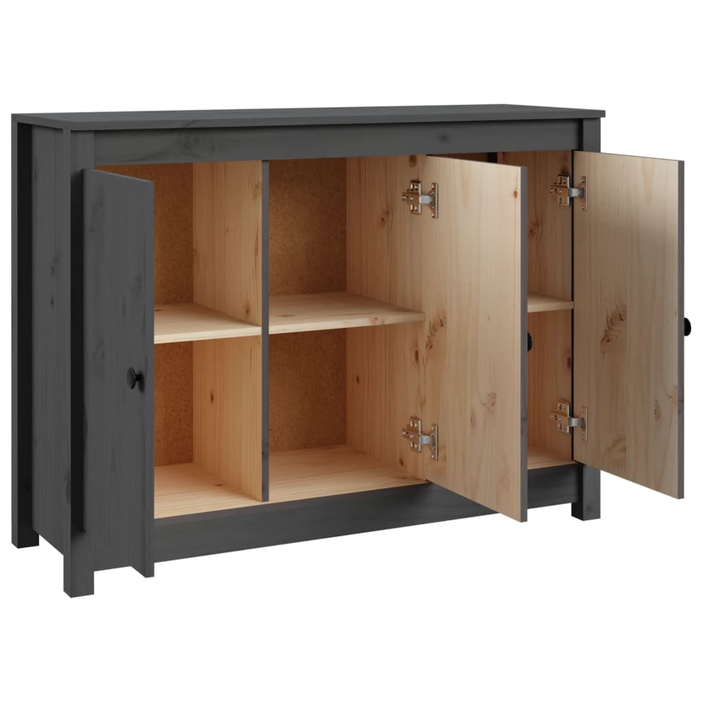 vidaXL Servantă, gri, 100x35x74 cm, lemn masiv de pin vidaXL Servantă, gri, 100x35x74 cm, lemn masiv de pin