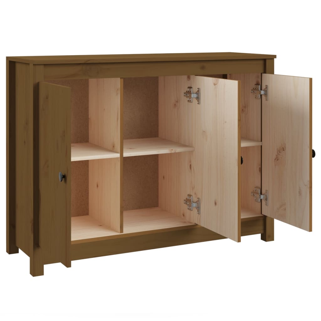 vidaXL Servantă, maro miere, 100x35x74 cm, lemn masiv de pin