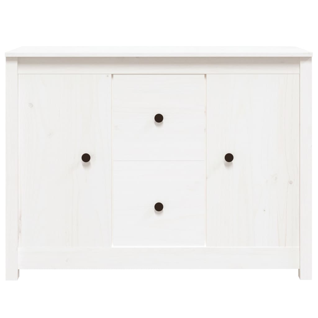 vidaXL Servantă, alb, 100x35x74 cm, lemn masiv de pin