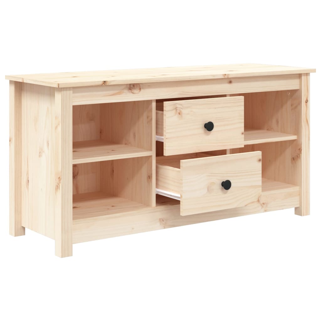 vidaXL Comodă TV, 103x36,5x52 cm, lemn masiv de pin