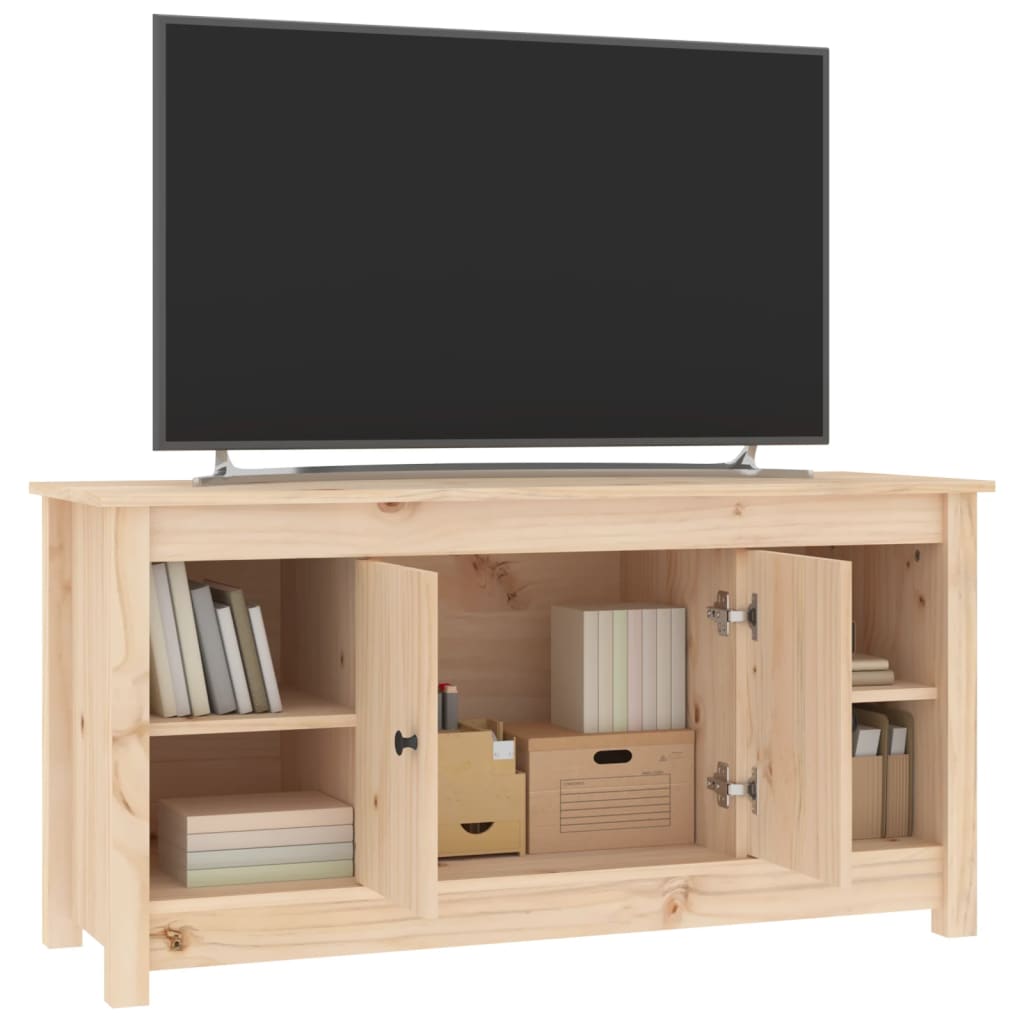 vidaXL Comodă TV, 103x36,5x52 cm, lemn masiv de pin