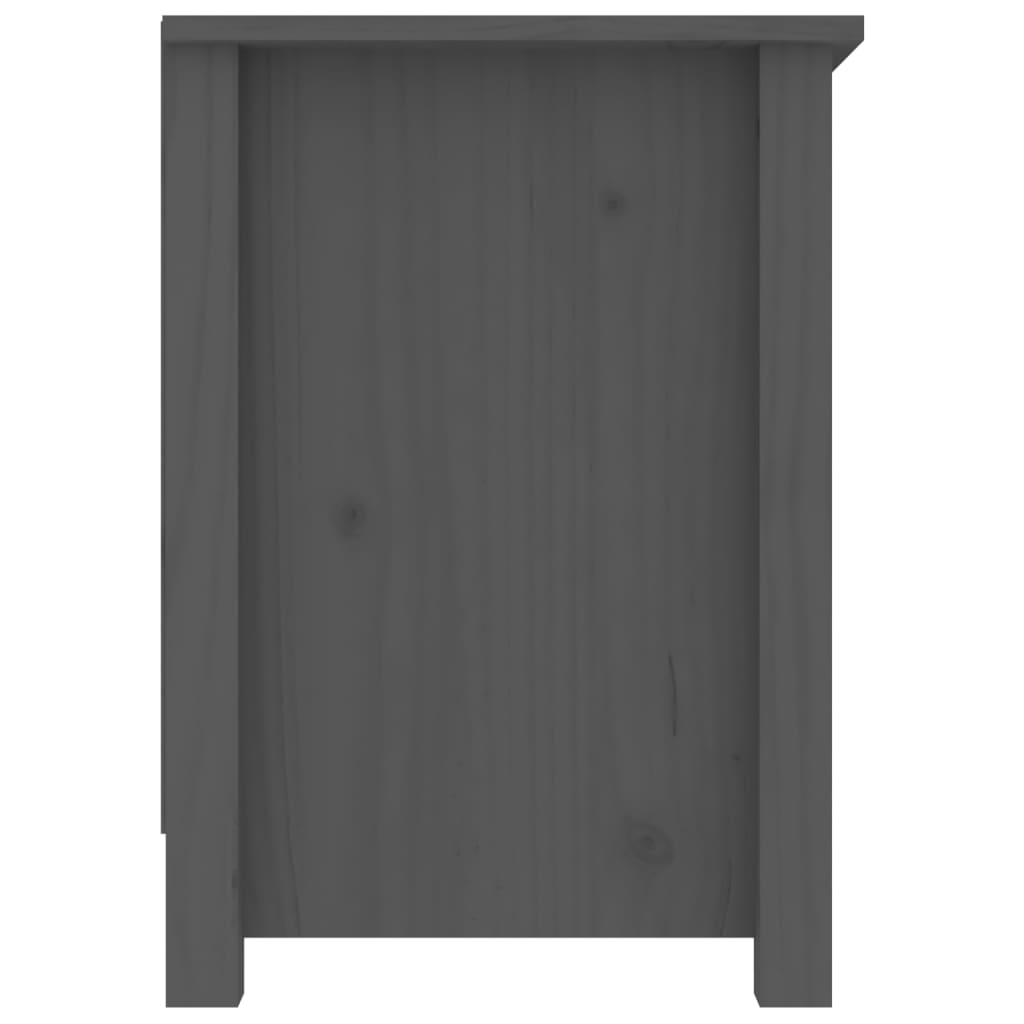 vidaXL Comodă TV, gri, 103x36,5x52 cm, lemn masiv de pin vidaXL Comodă TV, gri, 103x36,5x52 cm, lemn masiv de pin