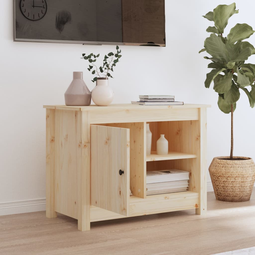 vidaXL Comodă TV, 70x36,5x52 cm, lemn masiv de pin