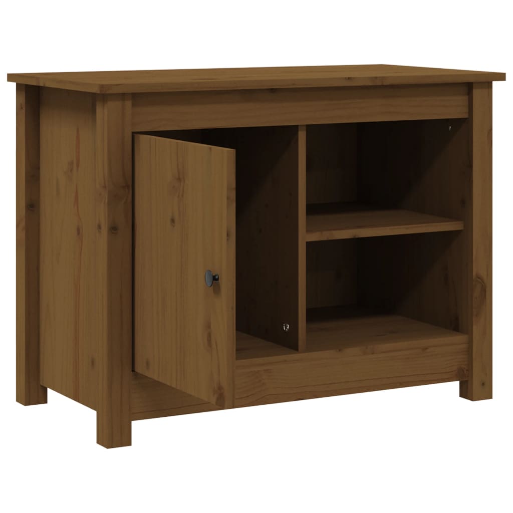 vidaXL Comodă TV, maro miere, 70x36,5x52 cm, lemn masiv de pin vidaXL Comodă TV, maro miere, 70x36,5x52 cm, lemn masiv de pin