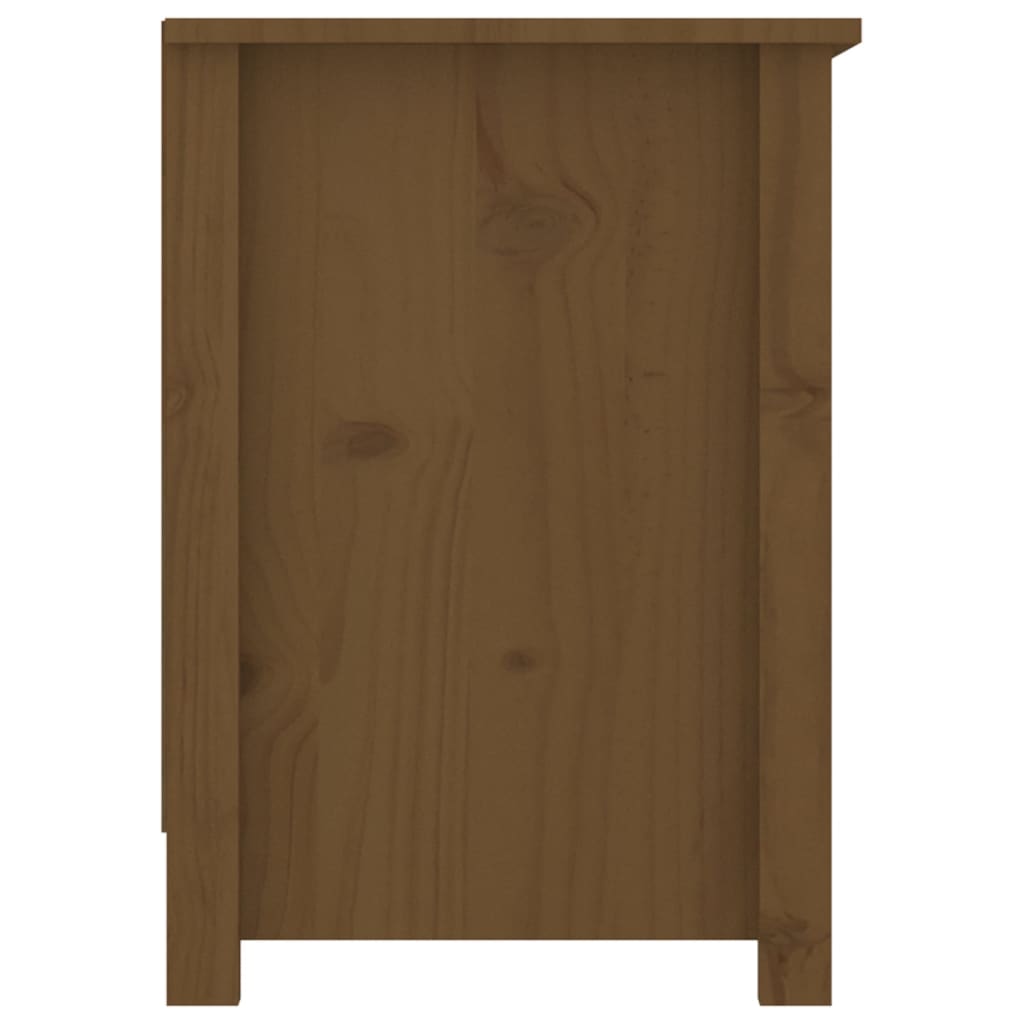 vidaXL Comodă TV, maro miere, 103x36,5x52 cm, lemn masiv de pin vidaXL Comodă TV, maro miere, 103x36,5x52 cm, lemn masiv de pin