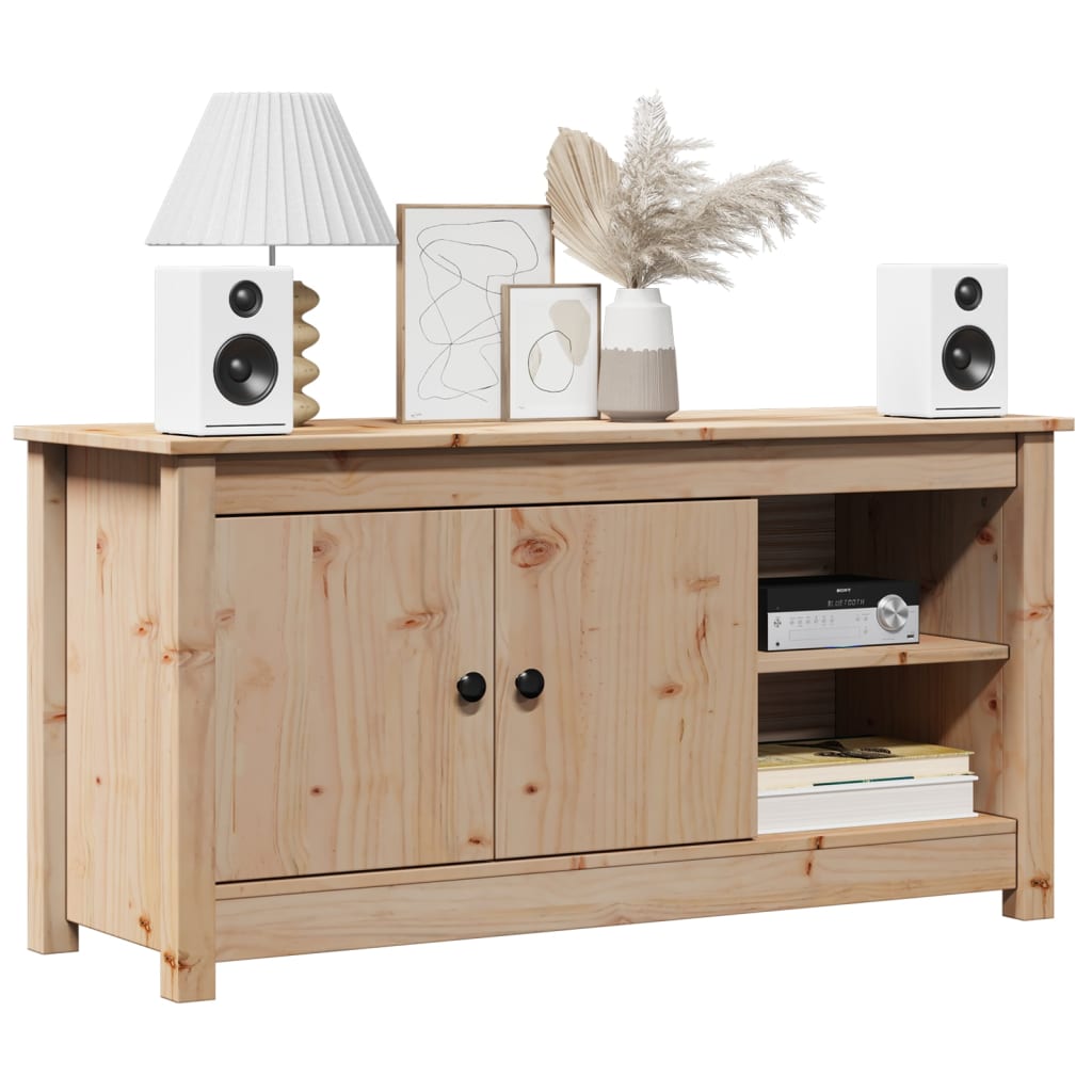 vidaXL Comodă TV, 103x36,5x52 cm, lemn masiv de pin vidaXL Comodă TV, 103x36,5x52 cm, lemn masiv de pin