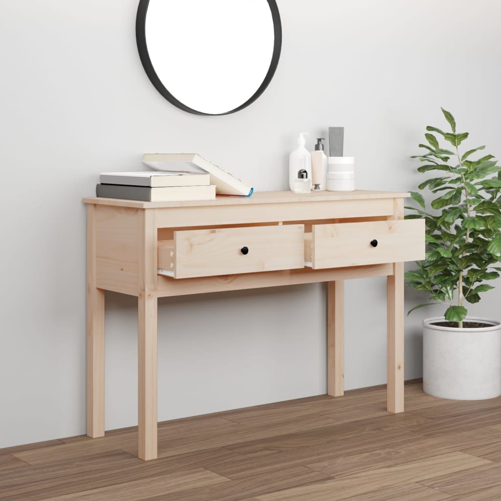 vidaXL Masă consolă, 100x35x75 cm, lemn masiv de pin