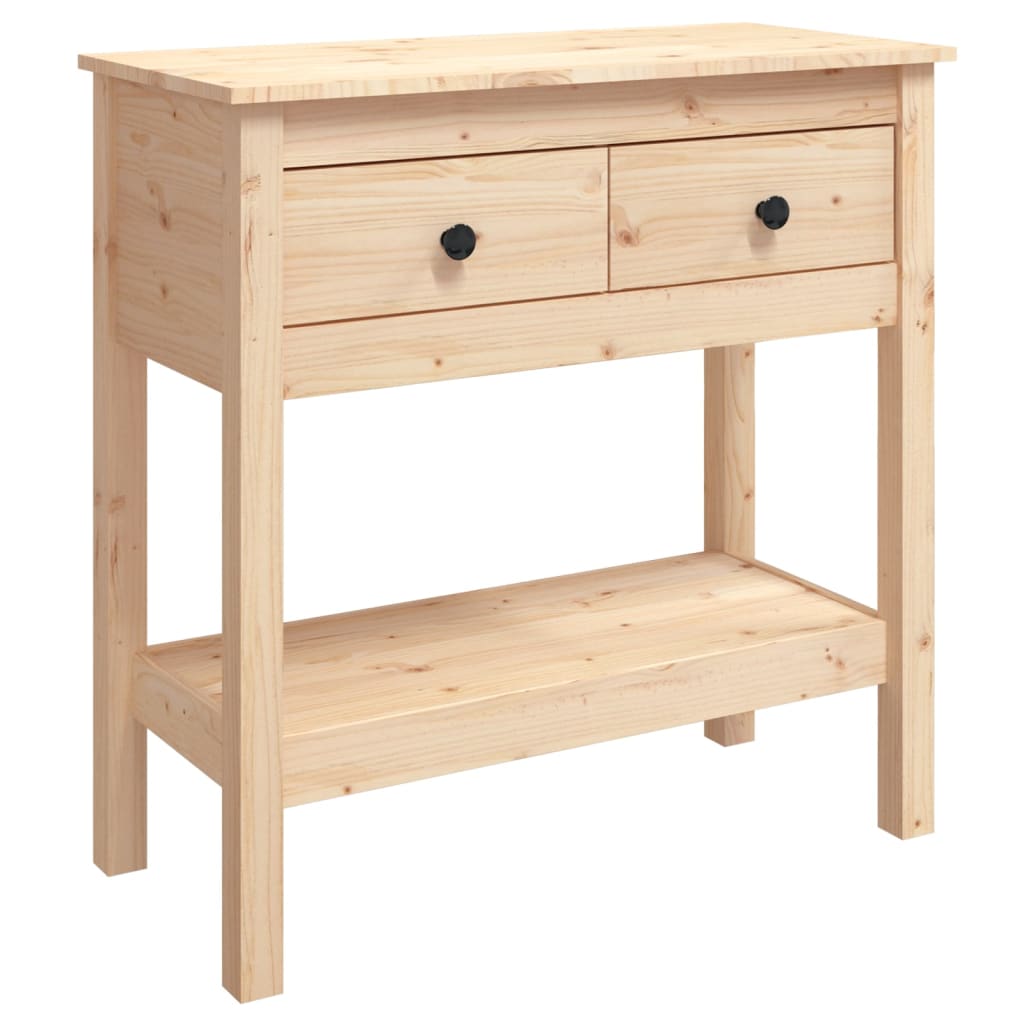 vidaXL Masă consolă, 75x35x75 cm, lemn masiv de pin vidaXL Masă consolă, 75x35x75 cm, lemn masiv de pin