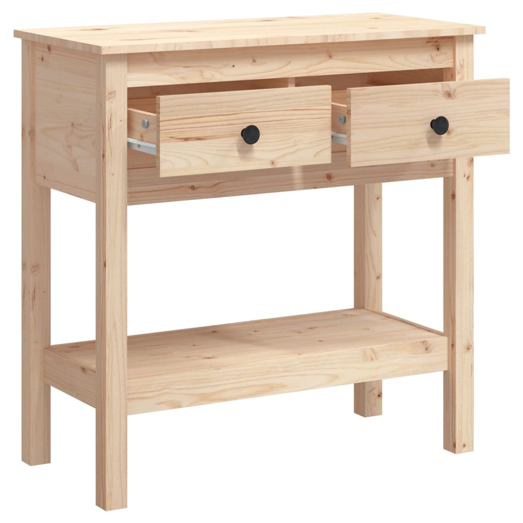 vidaXL Masă consolă, 75x35x75 cm, lemn masiv de pin vidaXL Masă consolă, 75x35x75 cm, lemn masiv de pin