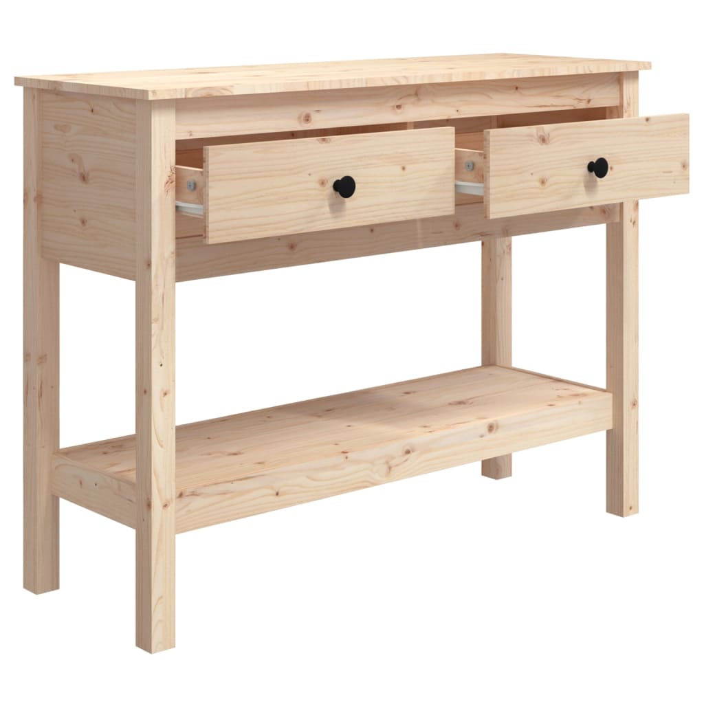 vidaXL Masă consolă, 100x35x75 cm, lemn masiv de pin vidaXL Masă consolă, 100x35x75 cm, lemn masiv de pin
