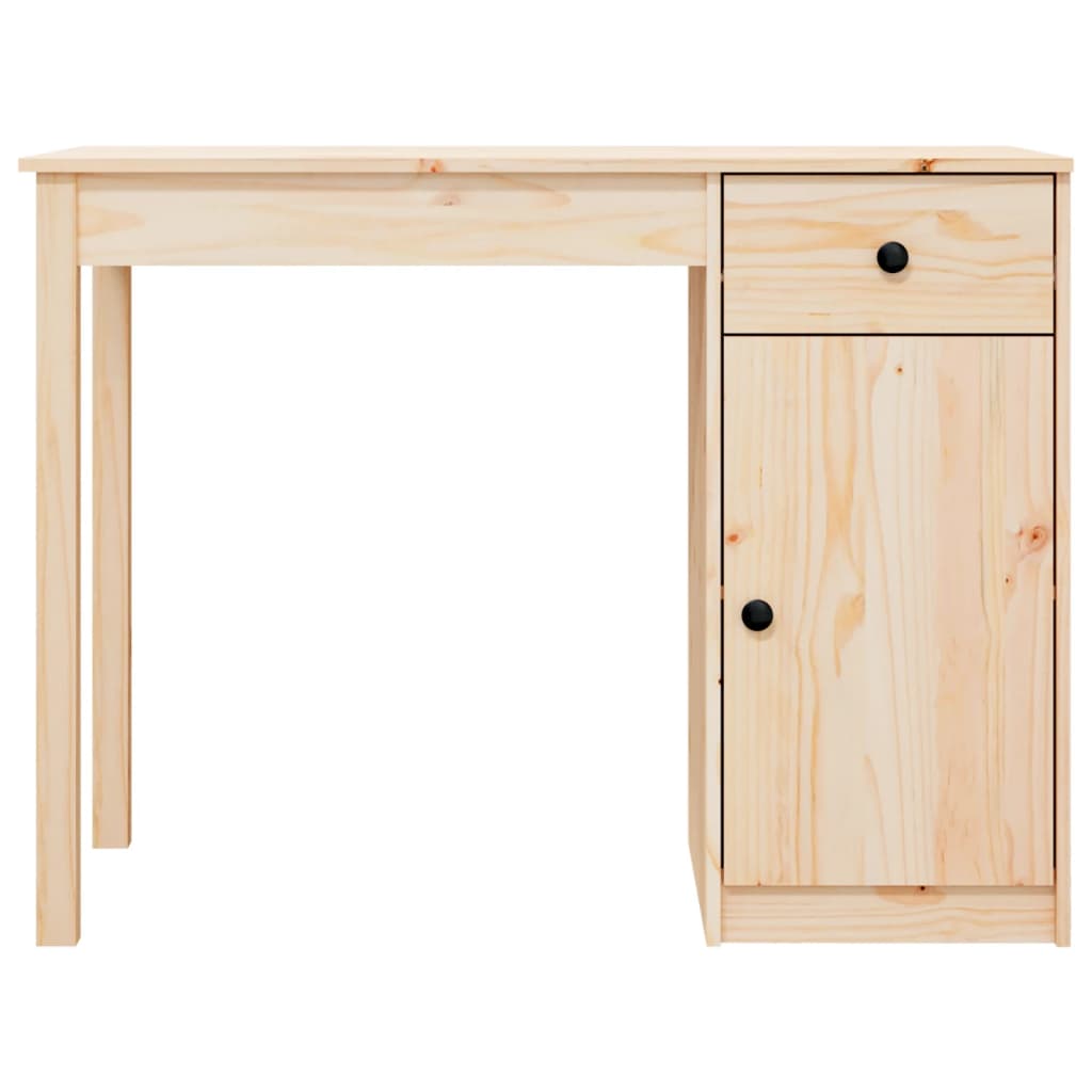 vidaXL Birou, 100x50x75 cm, lemn masiv de pin