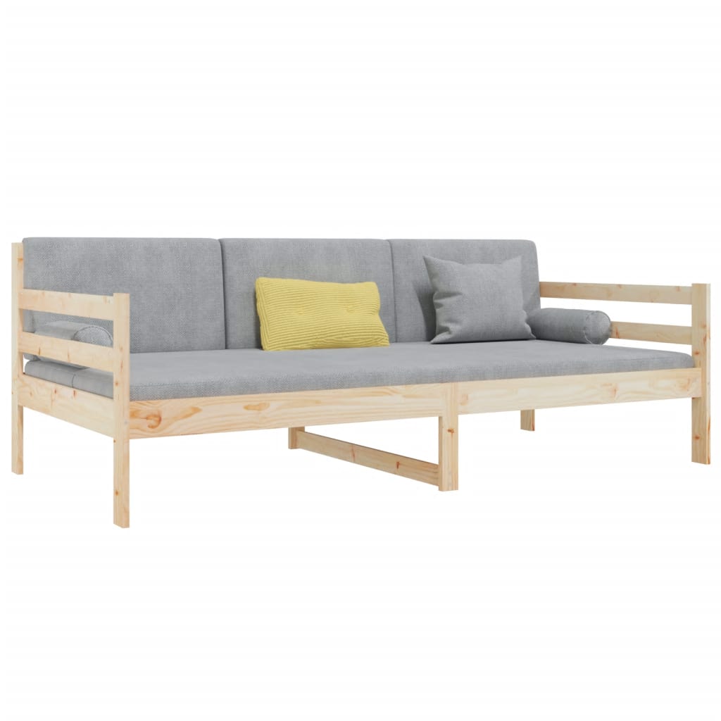 vidaXL Pat de zi fără saltea, 90x190 cm, lemn masiv de pin