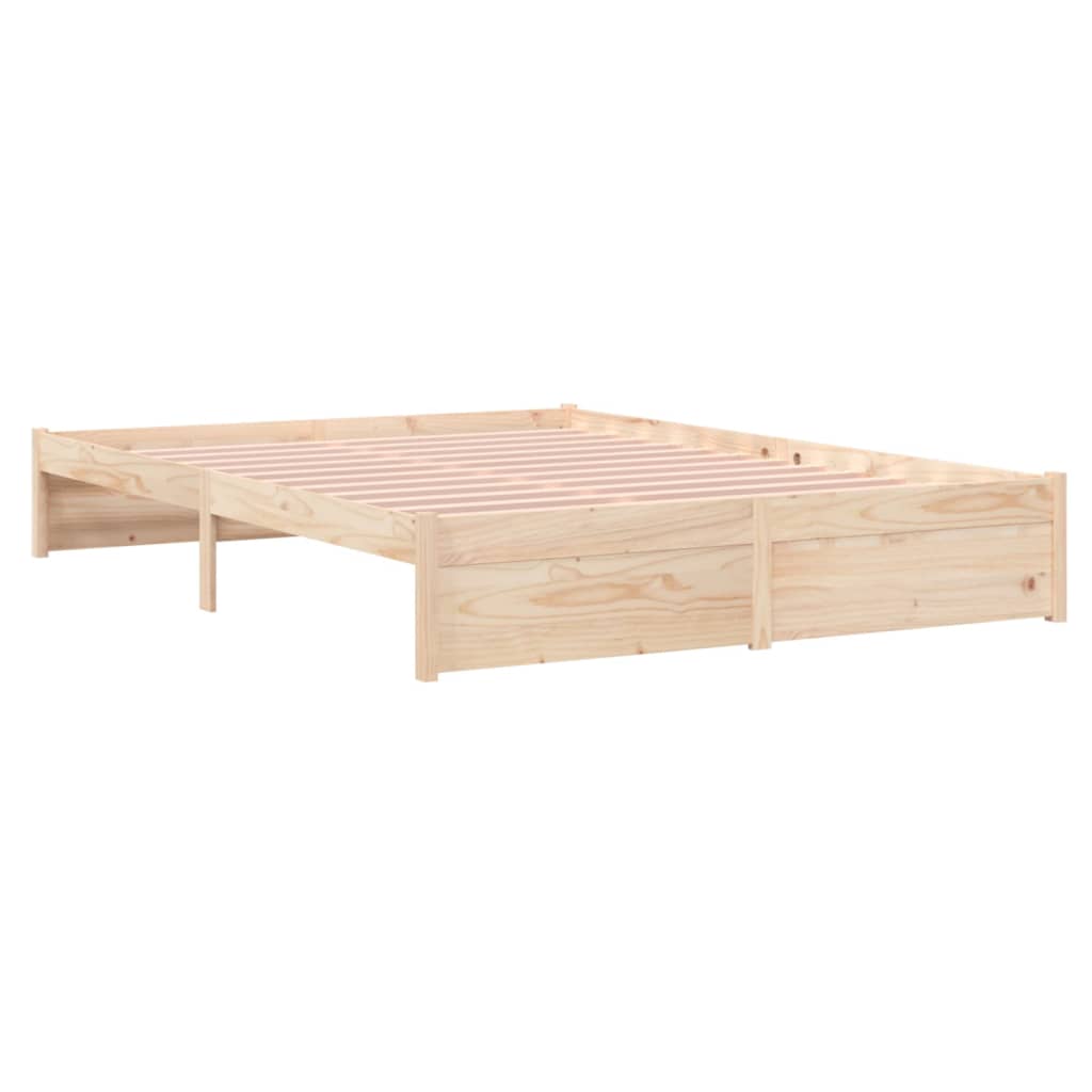 vidaXL Cadru de pat King Size, 150x200 cm, lemn masiv vidaXL Cadru de pat King Size, 150x200 cm, lemn masiv