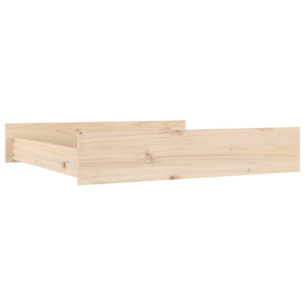 vidaXL Sertare pentru pat, 2 buc., lemn masiv de pin vidaXL Sertare pentru pat, 2 buc., lemn masiv de pin