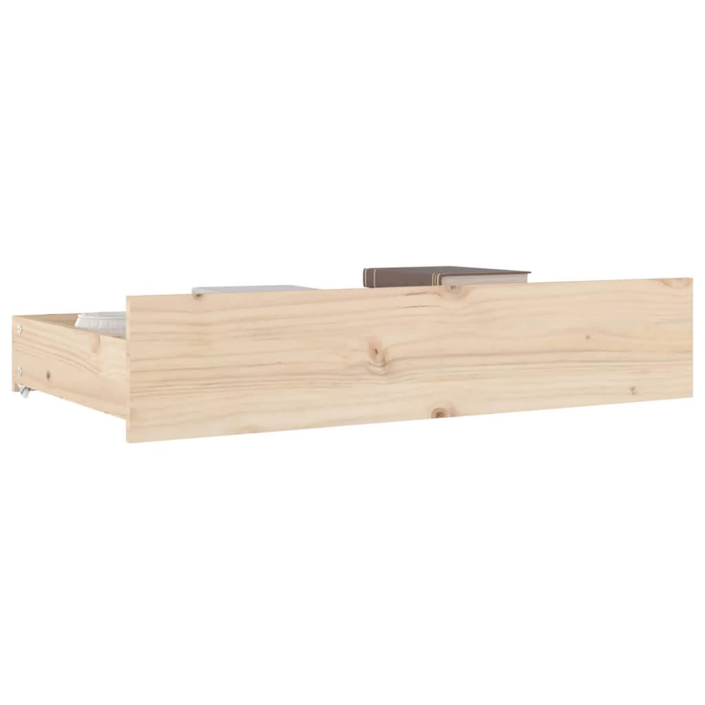 vidaXL Sertare pentru pat, 4 buc., lemn masiv de pin vidaXL Sertare pentru pat, 4 buc., lemn masiv de pin