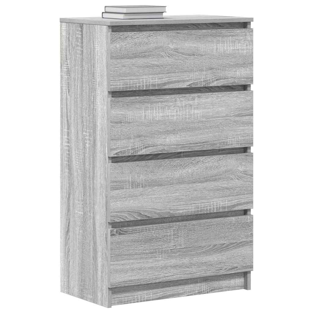 vidaXL Servantă, sonoma gri, 60x35x98,5 cm, lemn prelucrat
