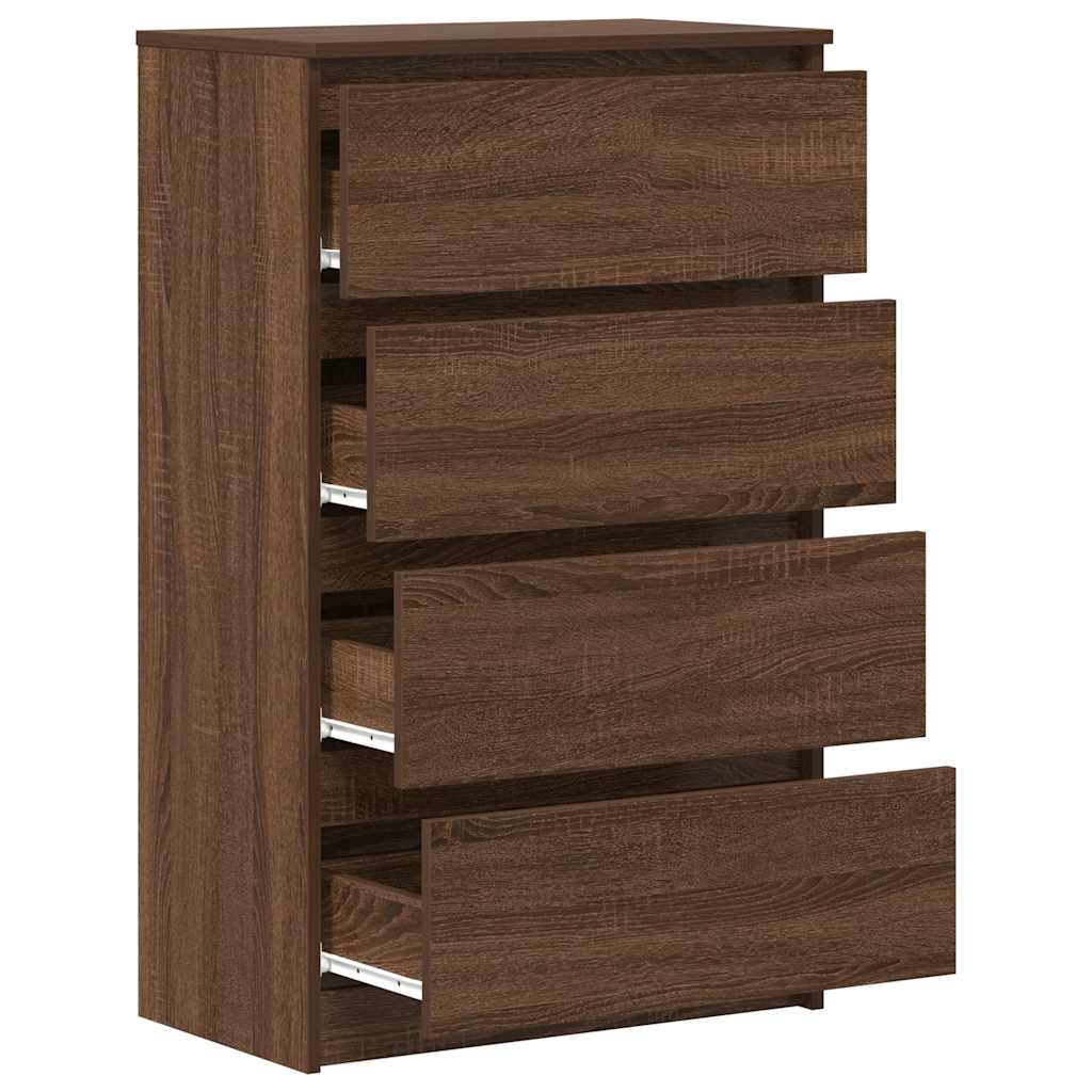 vidaXL Servantă, stejar maro, 60x35x98,5 cm, lemn prelucrat
