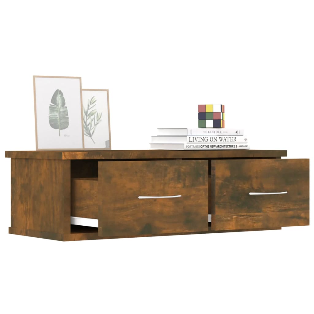 vidaXL Dulap de perete, stejar fumuriu, 60x26x18,5 cm lemn prelucrat