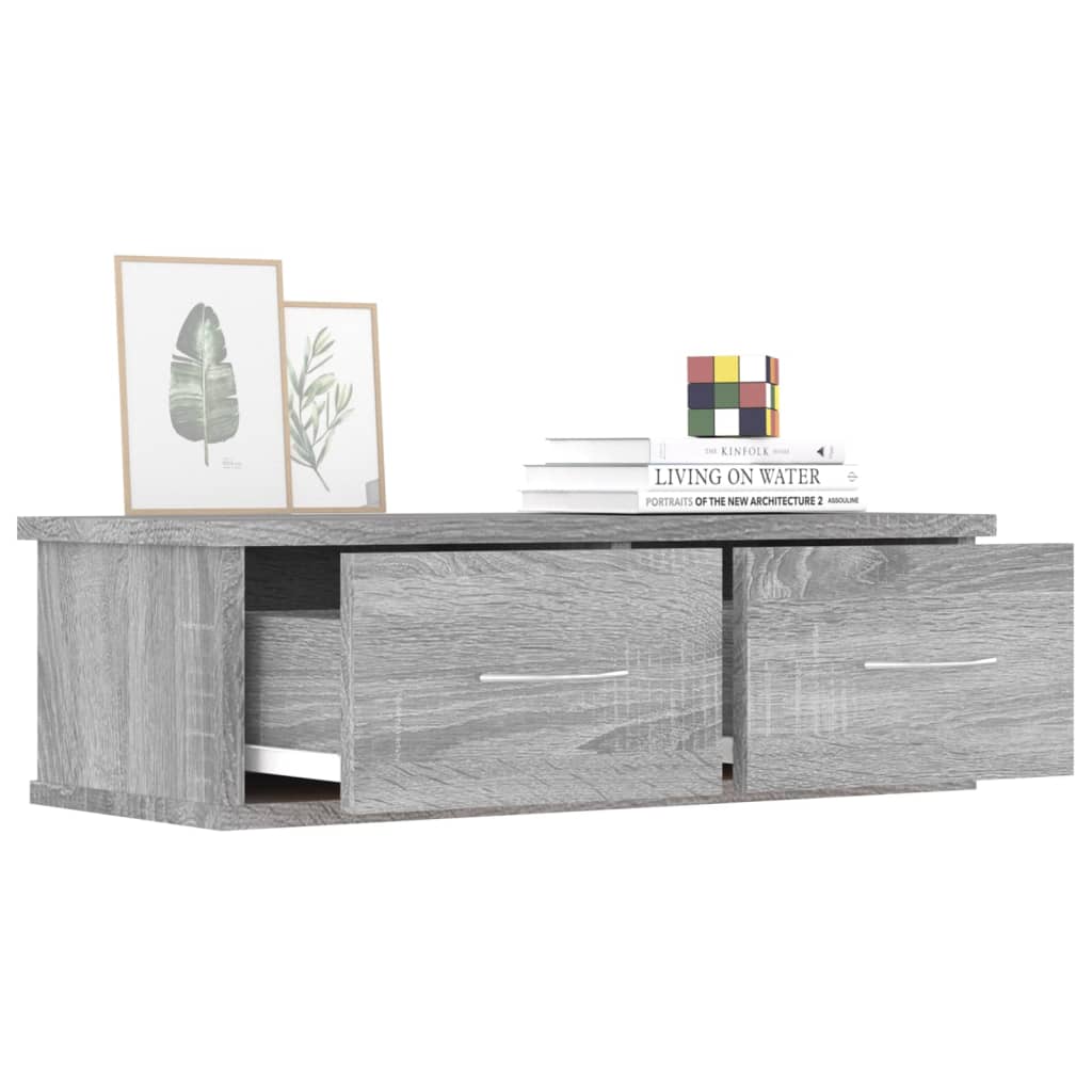 vidaXL Dulap de perete, sonoma gri, 60x26x18,5 cm, lemn prelucrat vidaXL Dulap de perete, sonoma gri, 60x26x18,5 cm, lemn prelucrat