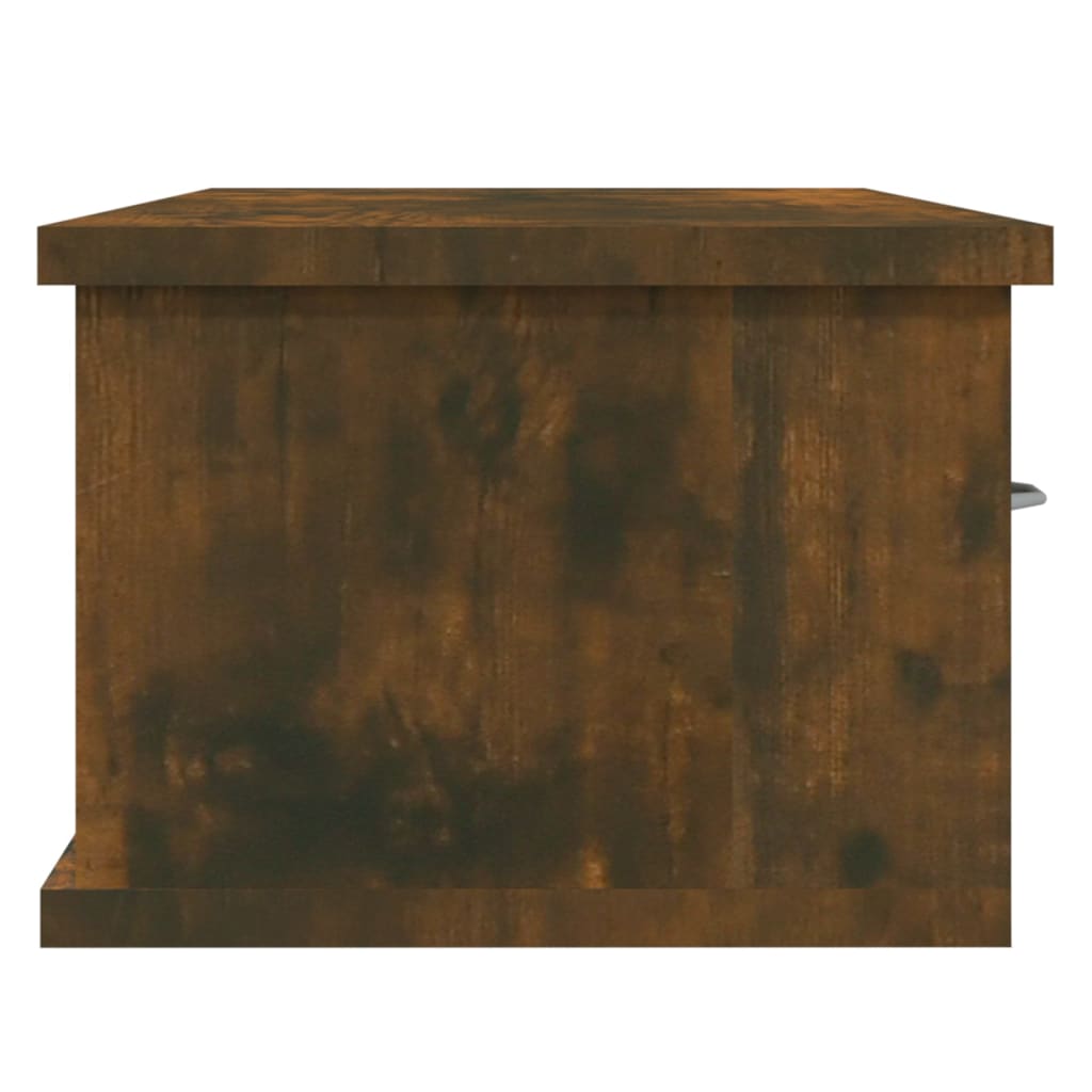 vidaXL Dulap de perete stejar fumuriu 88x26x18,5 cm lemn prelucrat vidaXL Dulap de perete stejar fumuriu 88x26x18,5 cm lemn prelucrat