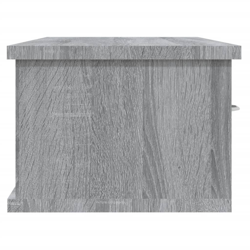 vidaXL Dulap de perete, gri sonoma, 88x26x18,5 cm, lemn prelucrat vidaXL Dulap de perete, gri sonoma, 88x26x18,5 cm, lemn prelucrat