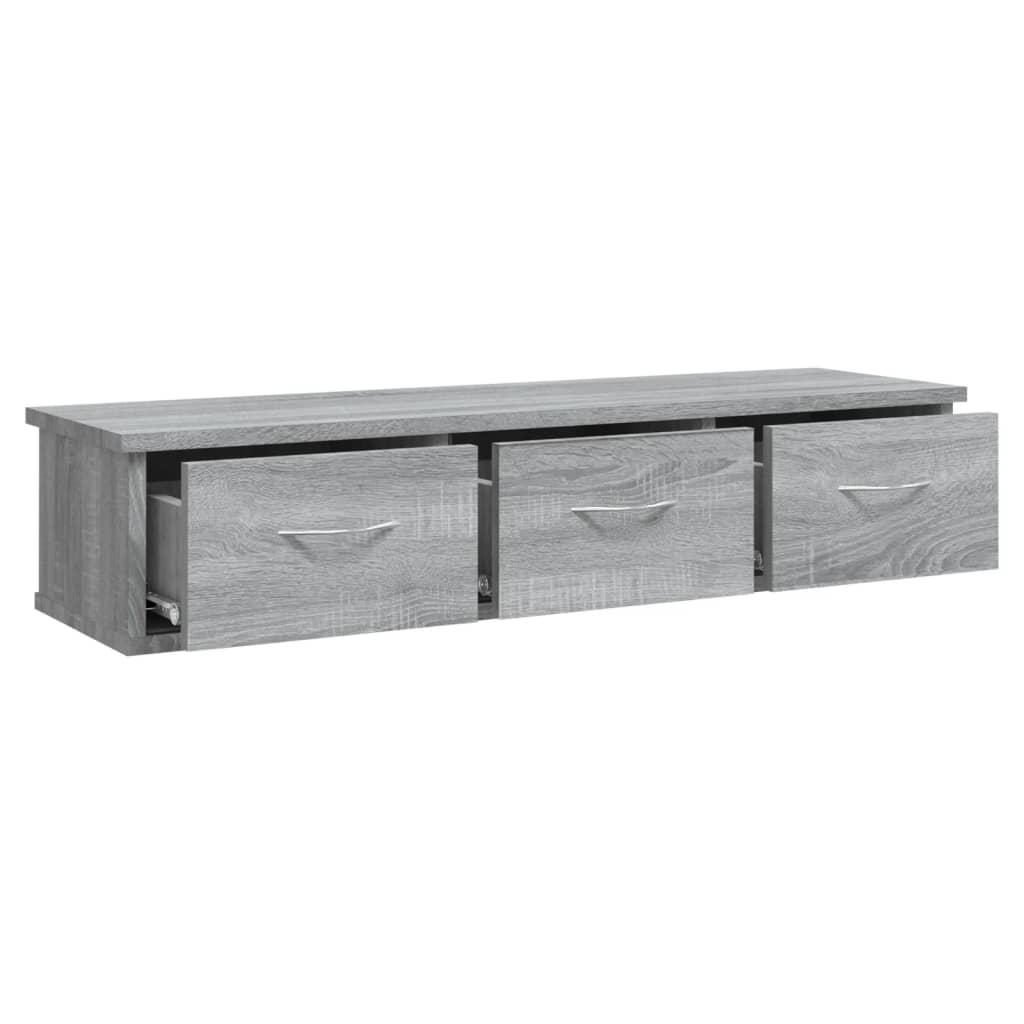 vidaXL Dulap de perete, gri sonoma, 88x26x18,5 cm, lemn prelucrat vidaXL Dulap de perete, gri sonoma, 88x26x18,5 cm, lemn prelucrat