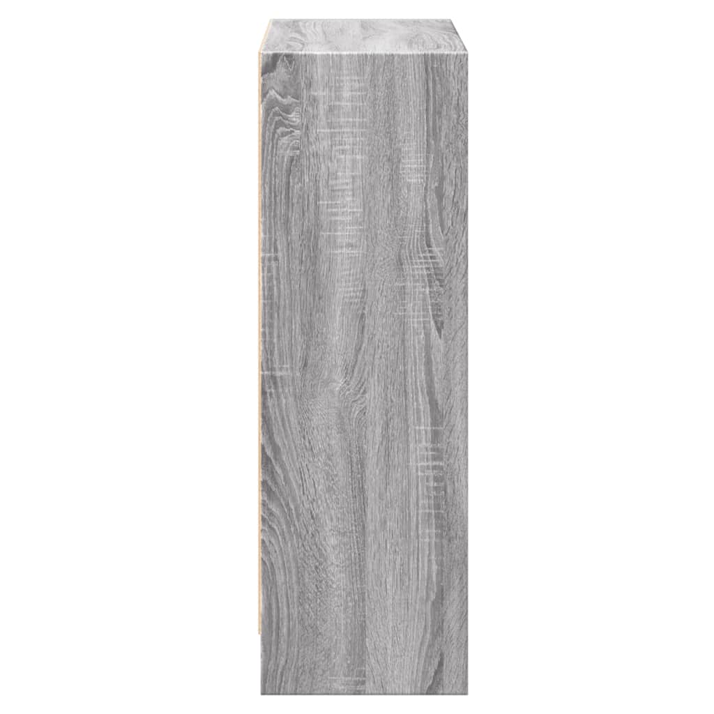 vidaXL Bibliotecă, gri sonoma, 60x24x76 cm, lemn prelucrat vidaXL Bibliotecă, gri sonoma, 60x24x76 cm, lemn prelucrat
