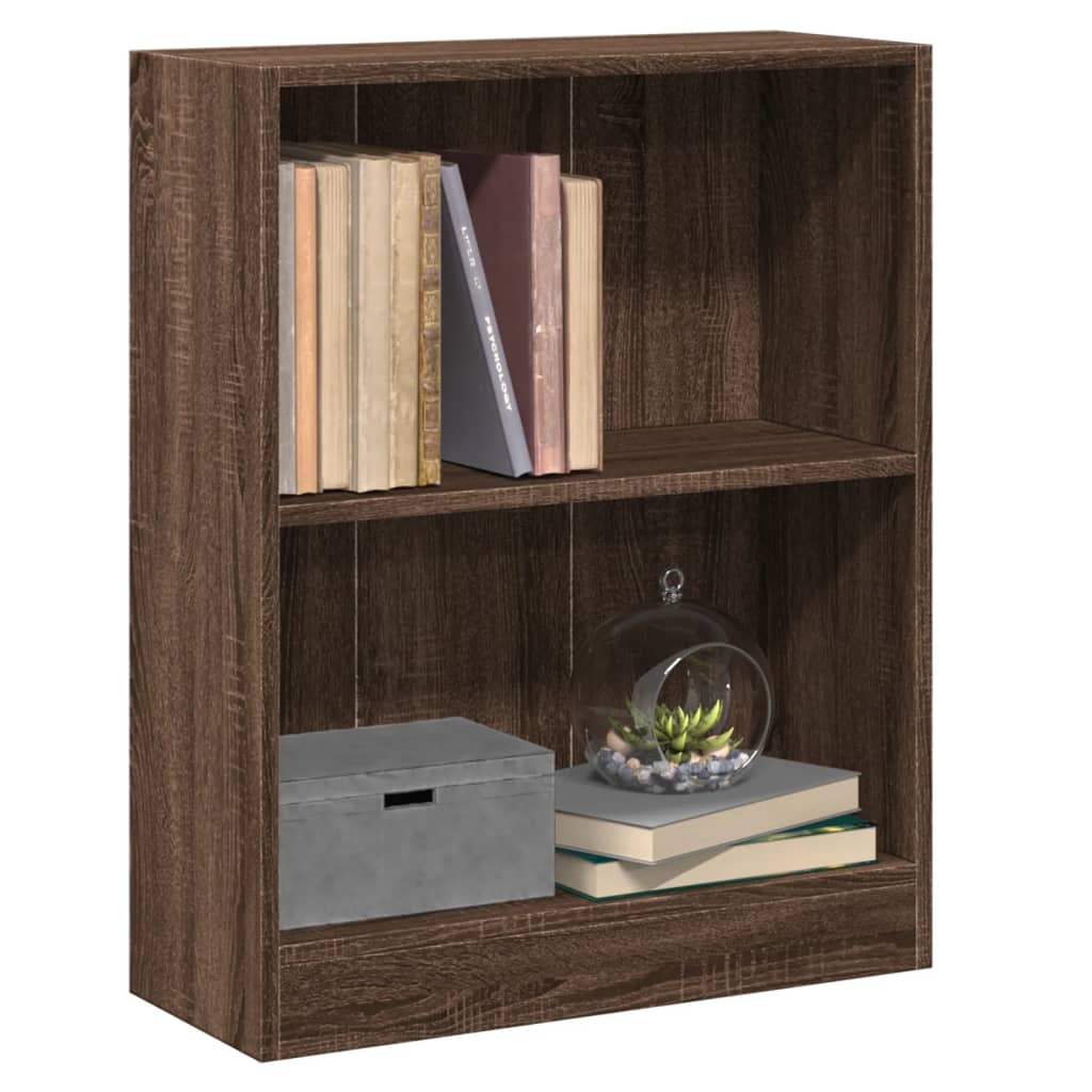 vidaXL Bibliotecă, stejar maro, 60x24x76 cm, lemn prelucrat vidaXL Bibliotecă, stejar maro, 60x24x76 cm, lemn prelucrat