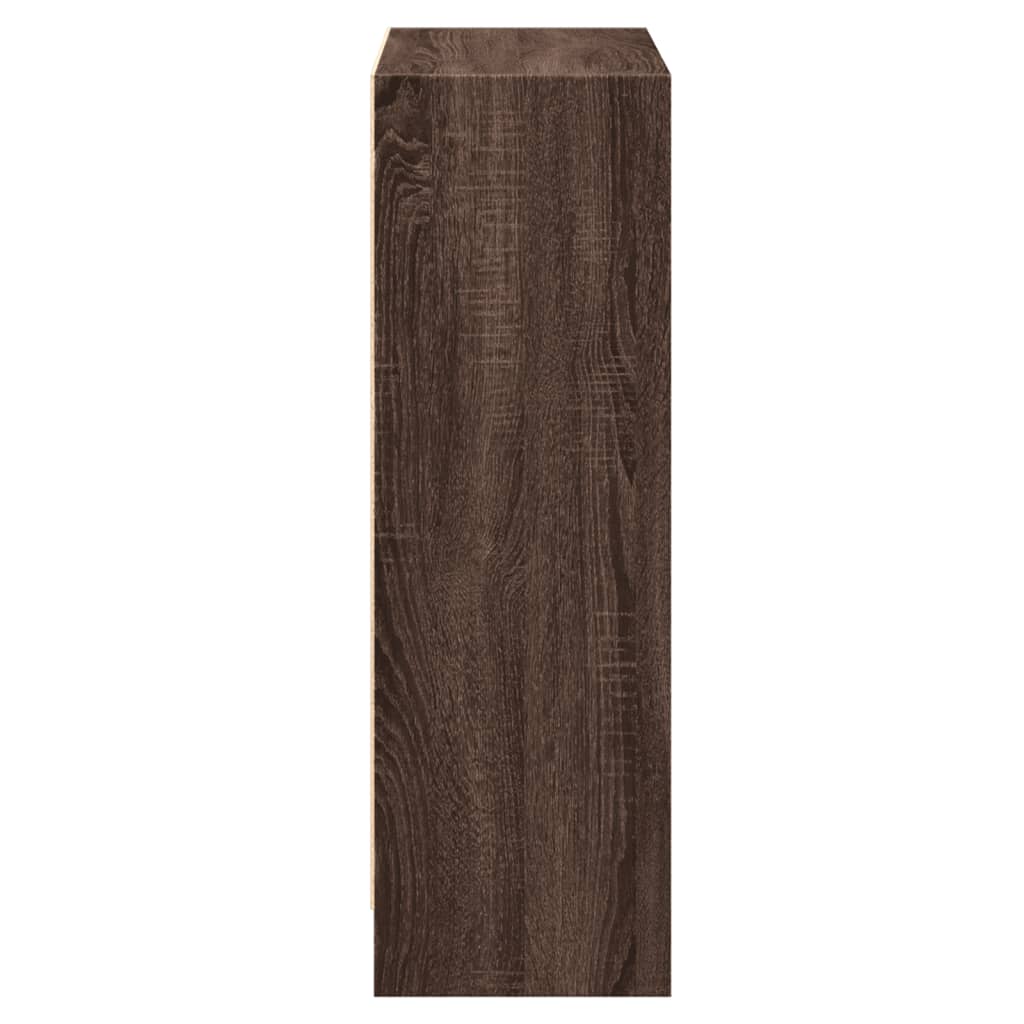 vidaXL Bibliotecă, stejar maro, 60x24x76 cm, lemn prelucrat vidaXL Bibliotecă, stejar maro, 60x24x76 cm, lemn prelucrat