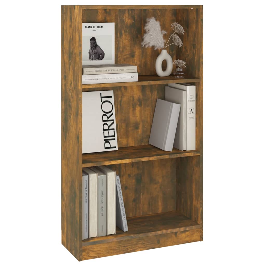 vidaXL Bibliotecă, stejar fumuriu, 60x24x109 cm, lemn prelucrat vidaXL Bibliotecă, stejar fumuriu, 60x24x109 cm, lemn prelucrat