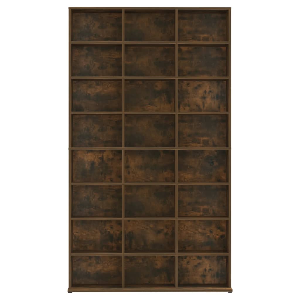 vidaXL Dulap CD-uri, stejar fumuriu, 102x23x177,5 cm, lemn prelucrat