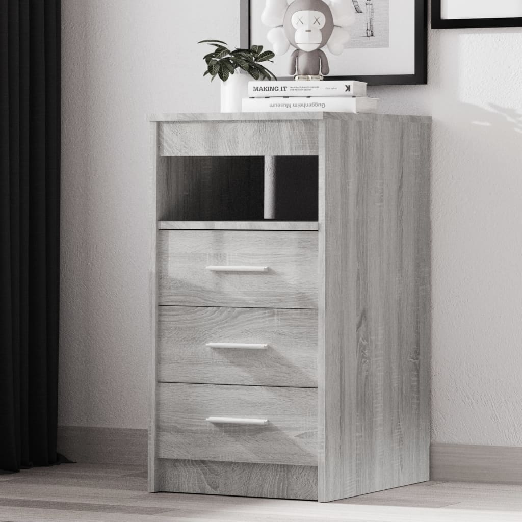 vidaXL Dulap cu sertar, sonoma gri, 40x50x76 cm, lemn prelucrat vidaXL Dulap cu sertar, sonoma gri, 40x50x76 cm, lemn prelucrat