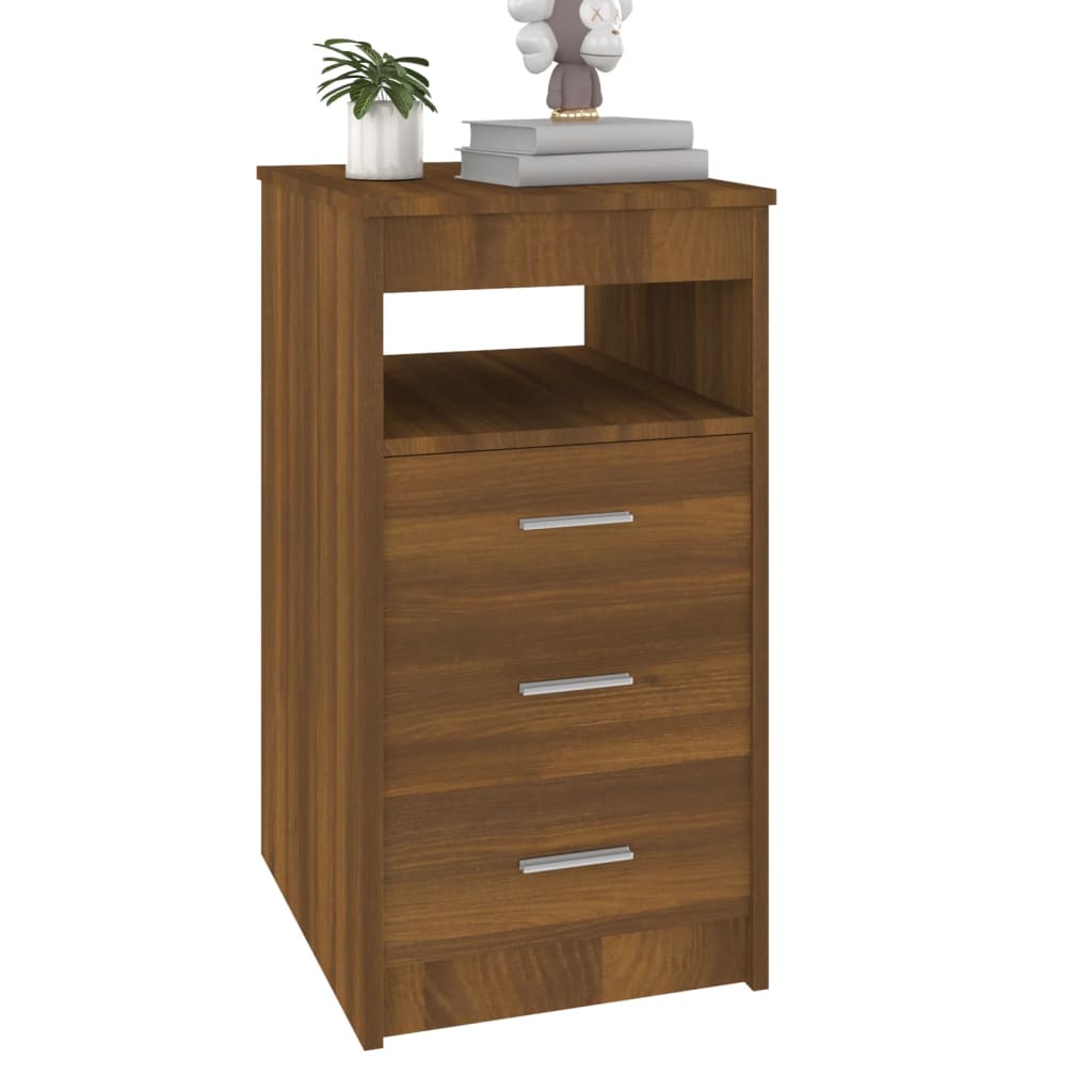 vidaXL Dulap cu sertar, stejar maro, 40x50x76 cm, lemn prelucrat vidaXL Dulap cu sertar, stejar maro, 40x50x76 cm, lemn prelucrat