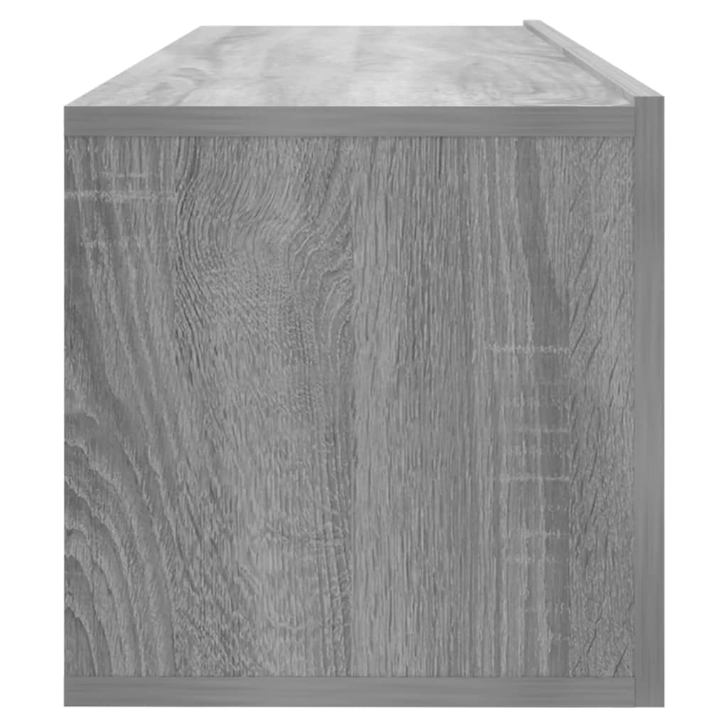 vidaXL Comodă TV de perete, gri sonoma, 100x30x30 cm, lemn prelucrat vidaXL Comodă TV de perete, gri sonoma, 100x30x30 cm, lemn prelucrat