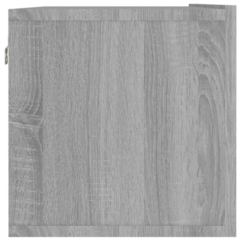 vidaXL Comodă TV de perete, gri sonoma, 120x30x30 cm, lemn compozit