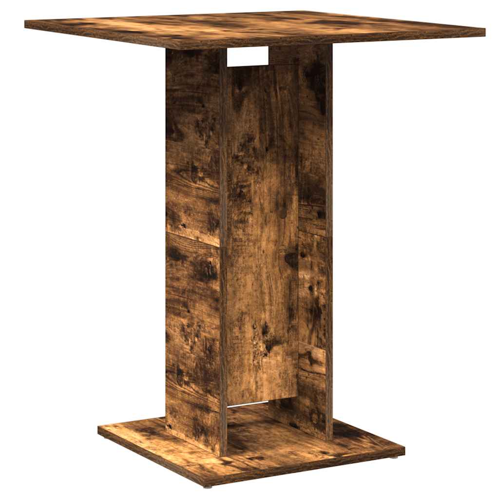 vidaXL Măsuță bistro, stejar fumuriu, 60x60x75 cm, lemn prelucrat vidaXL Măsuță bistro, stejar fumuriu, 60x60x75 cm, lemn prelucrat