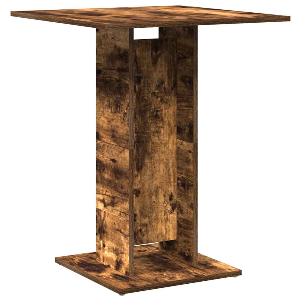 vidaXL Măsuță bistro, stejar fumuriu, 60x60x75 cm, lemn prelucrat vidaXL Măsuță bistro, stejar fumuriu, 60x60x75 cm, lemn prelucrat