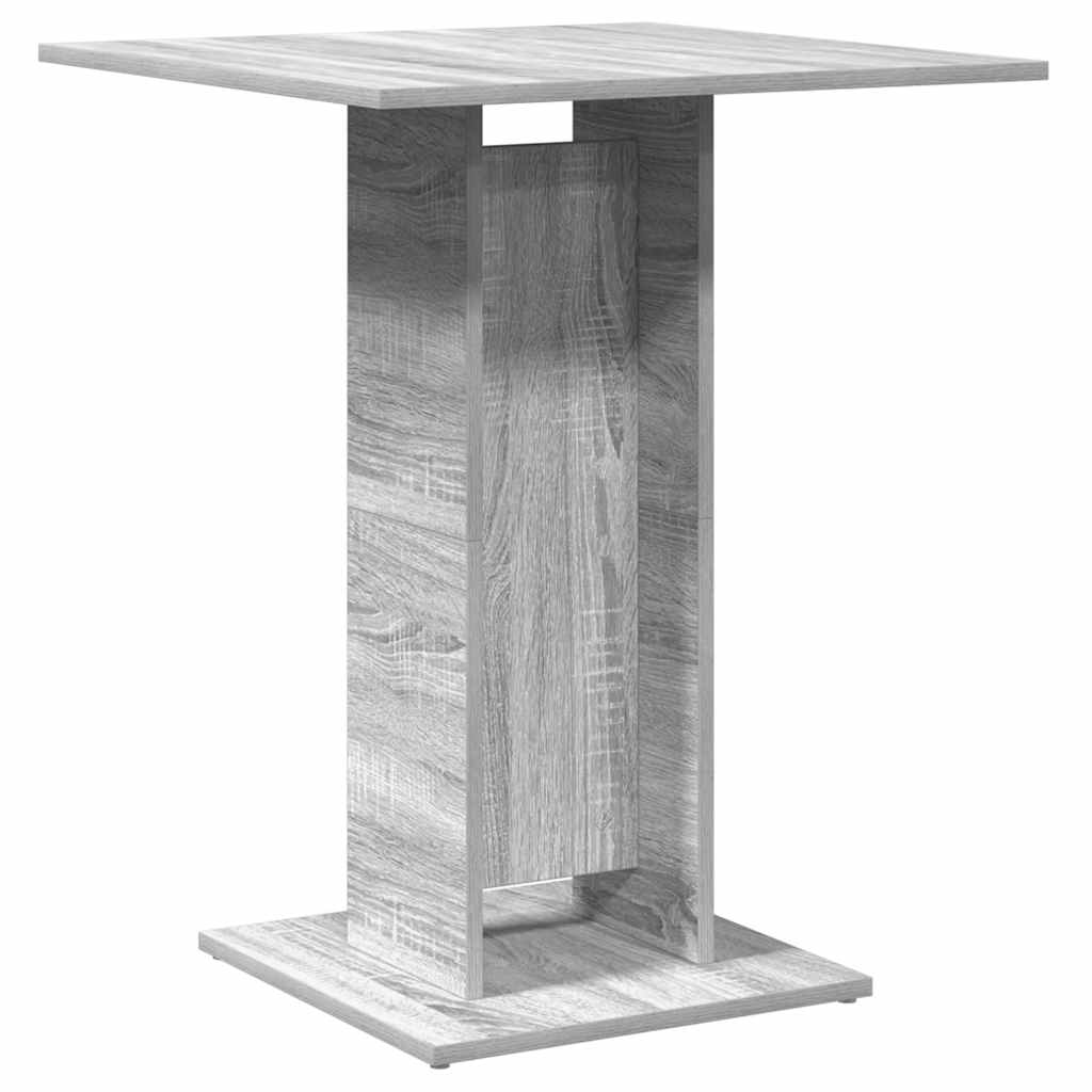 vidaXL Măsuță de bistro, sonoma gri, 60x60x75 cm, lemn prelucrat
