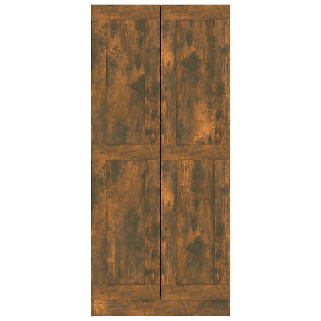 vidaXL Bibliotecă, stejar fumuriu, 82,5x30,5x185,5 cm, lemn prelucrat