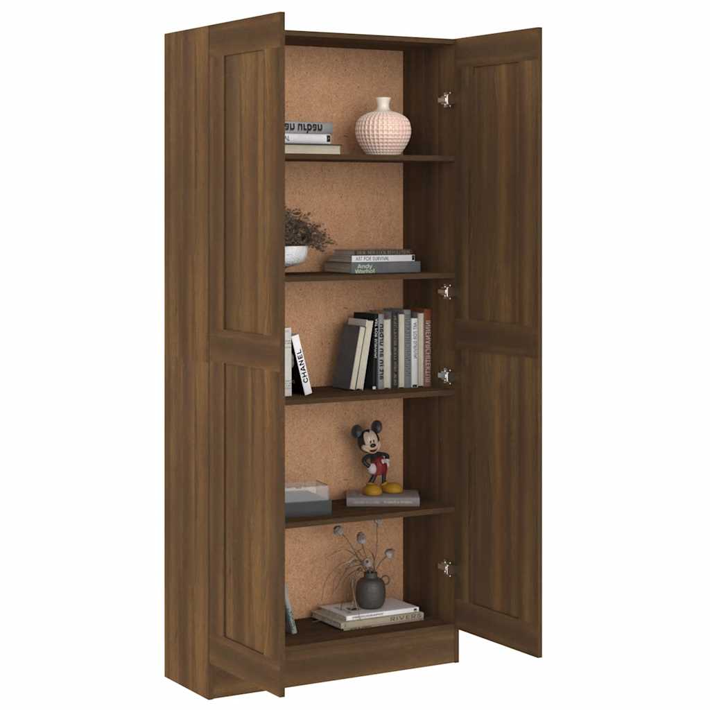 vidaXL Bibliotecă, stejar maro, 82,5x30,5x185,5 cm, lemn prelucrat vidaXL Bibliotecă, stejar maro, 82,5x30,5x185,5 cm, lemn prelucrat