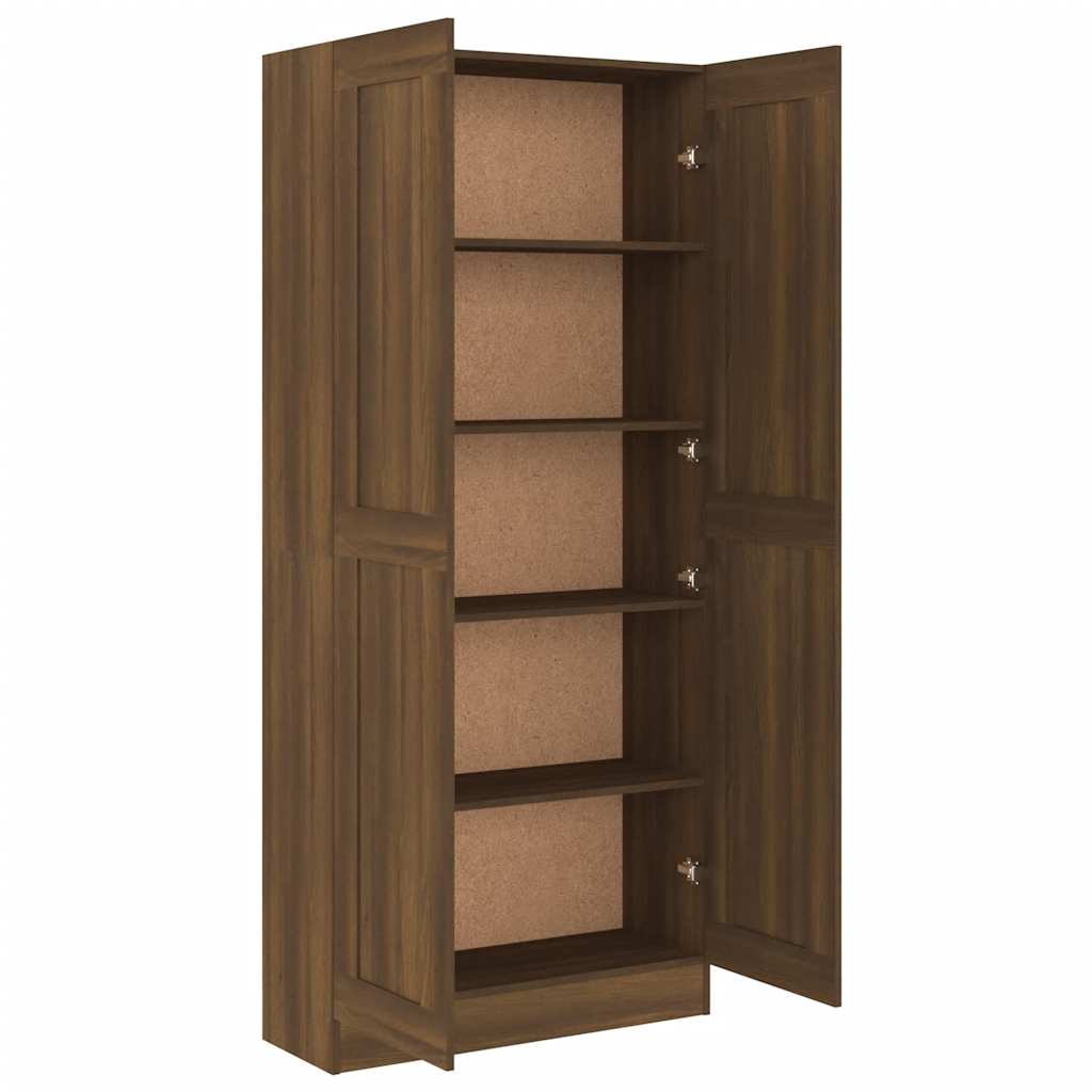 vidaXL Bibliotecă, stejar maro, 82,5x30,5x185,5 cm, lemn prelucrat vidaXL Bibliotecă, stejar maro, 82,5x30,5x185,5 cm, lemn prelucrat
