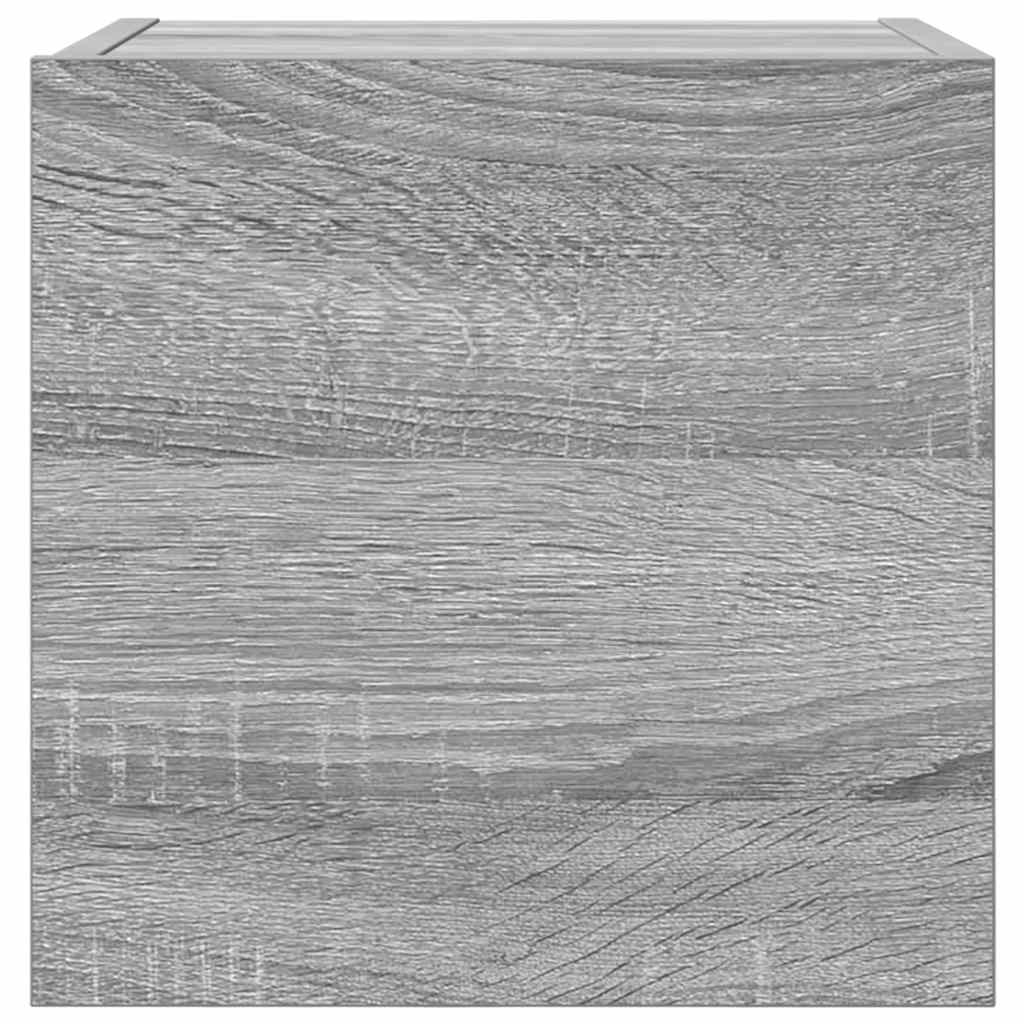 vidaXL Dulapuri TV montaj pe perete, sonoma gri, 30,5x30x30 cm